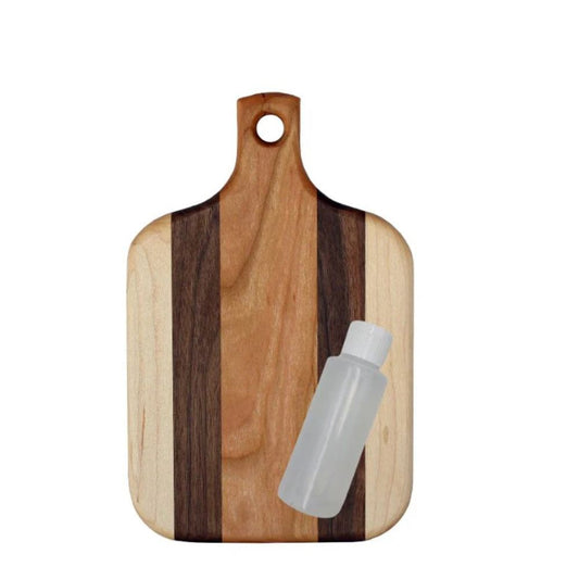 Paddle Handle Cutting Boards Including Oil